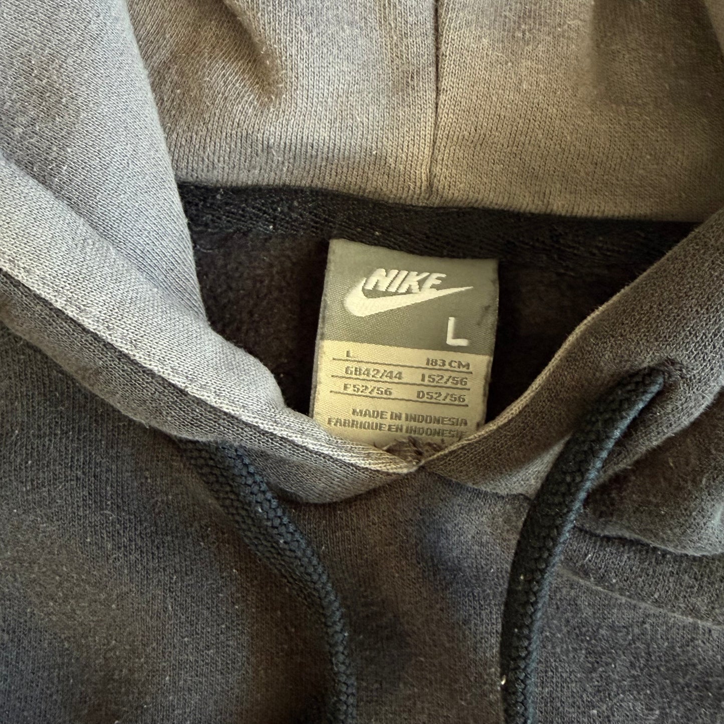 Y2K Nike Printed Hoodie - L