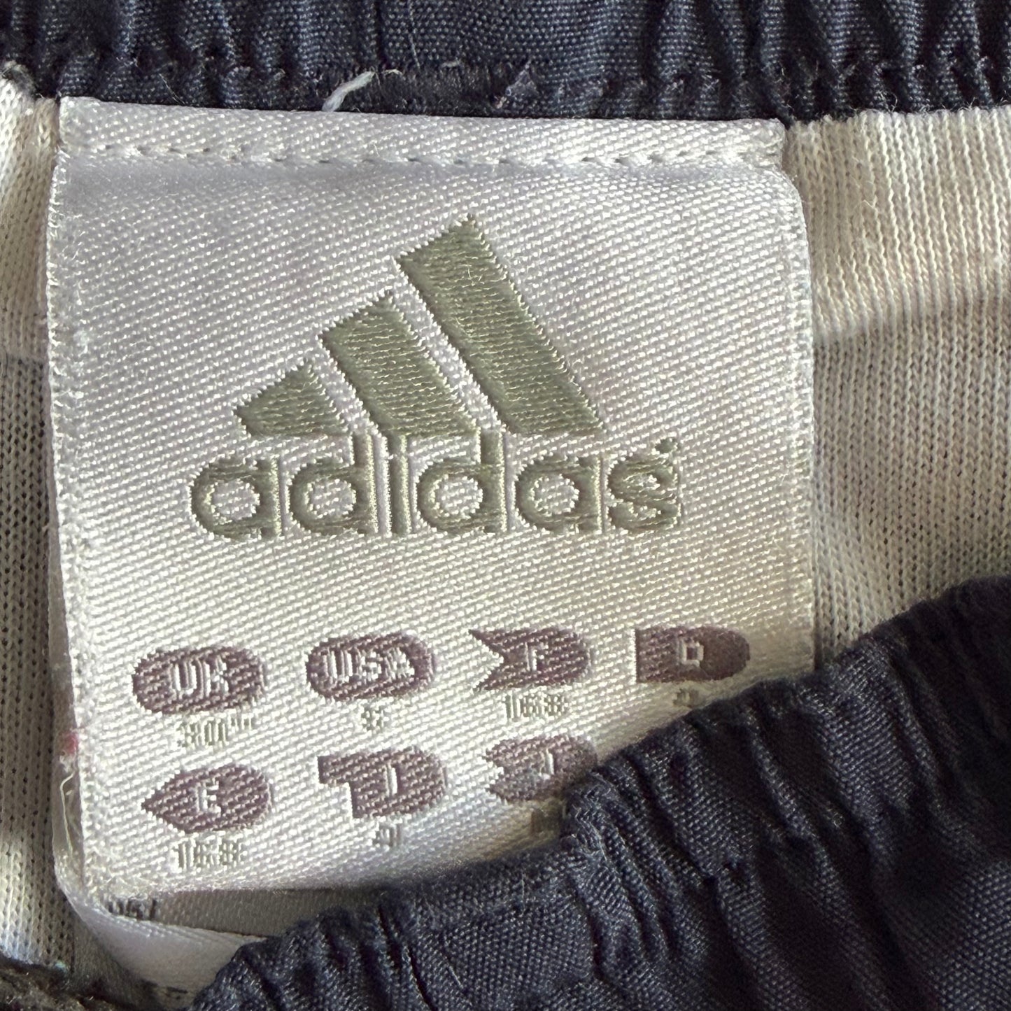 Y2K Adidas Three Stripe Baggy Track Pants - S