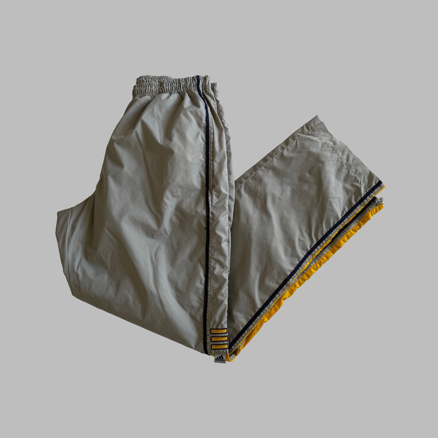Y2K Adidas Striped Straight Track Pants - S