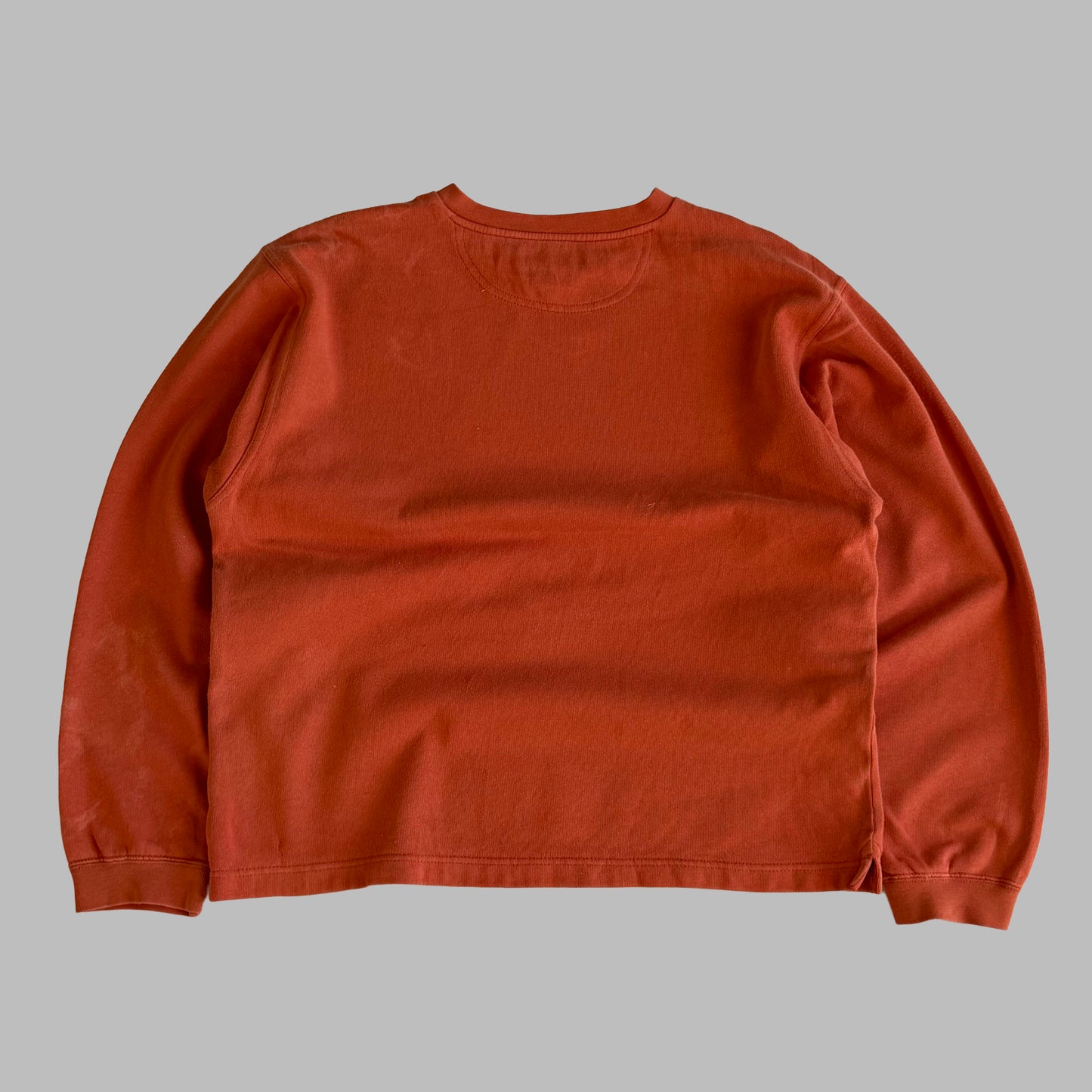 Y2K Nike Centre Swoosh V-neck Sweatshirt - M