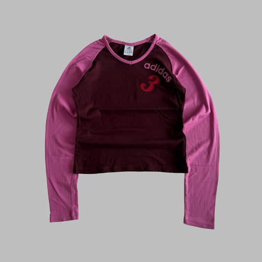 Y2K Adidas Raglan Long Sleeve - S/M