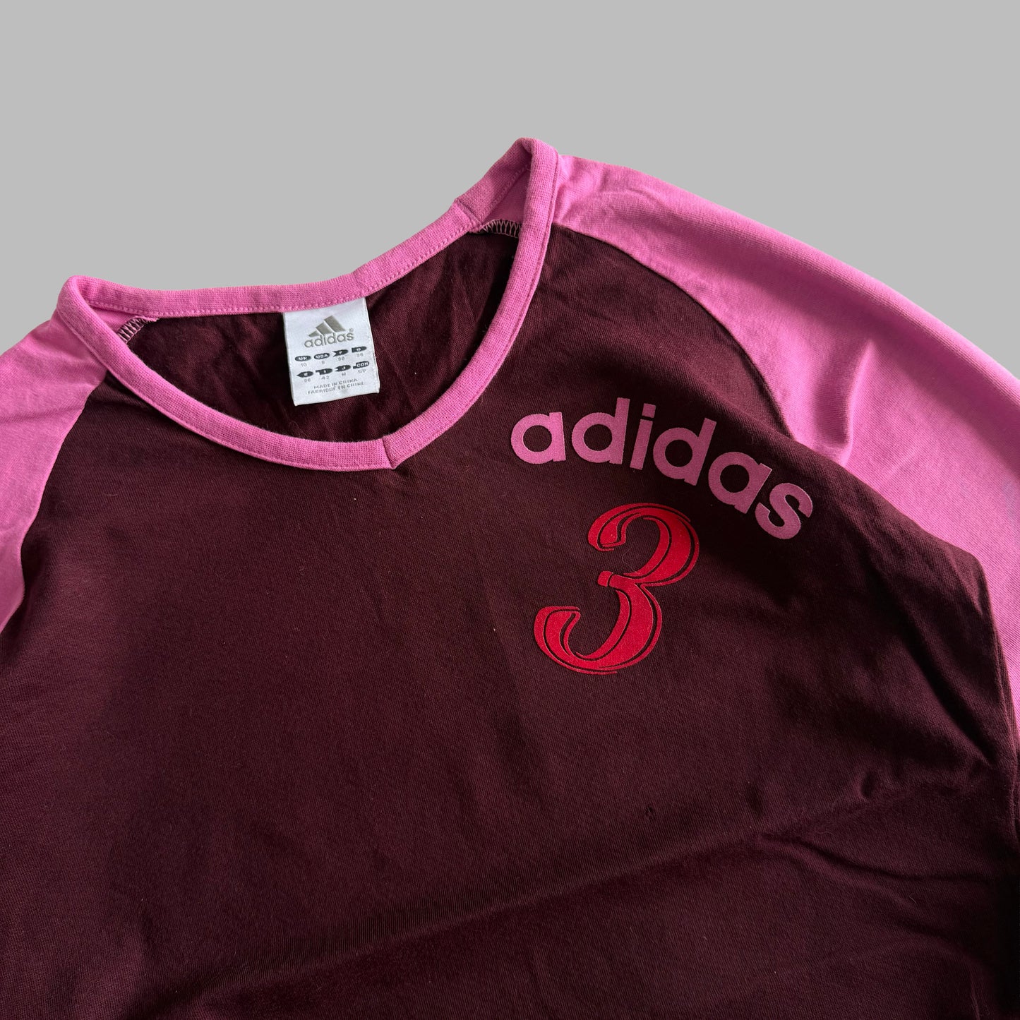 Y2K Adidas Raglan Long Sleeve - S/M