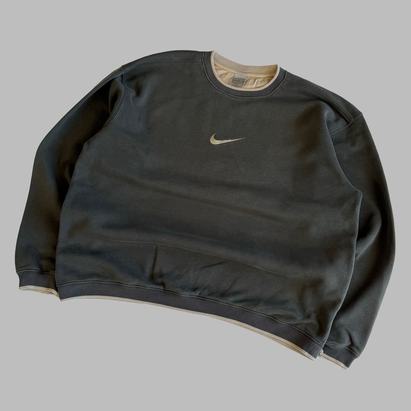 Y2K Nike Centre Swoosh Sweatshirt - XXL