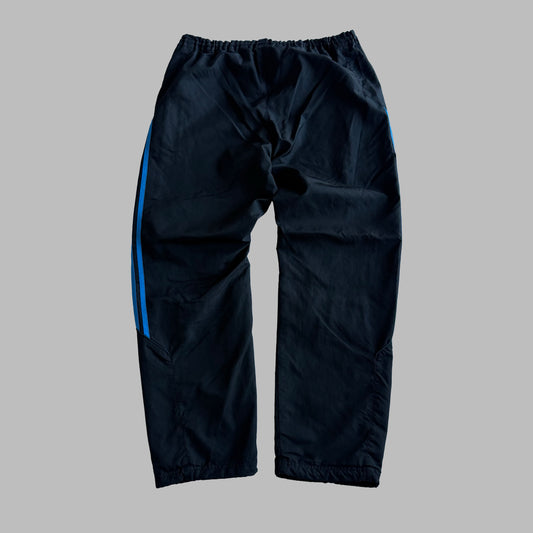 Y2K Adidas Three Stripe Baggy Track Pants - L