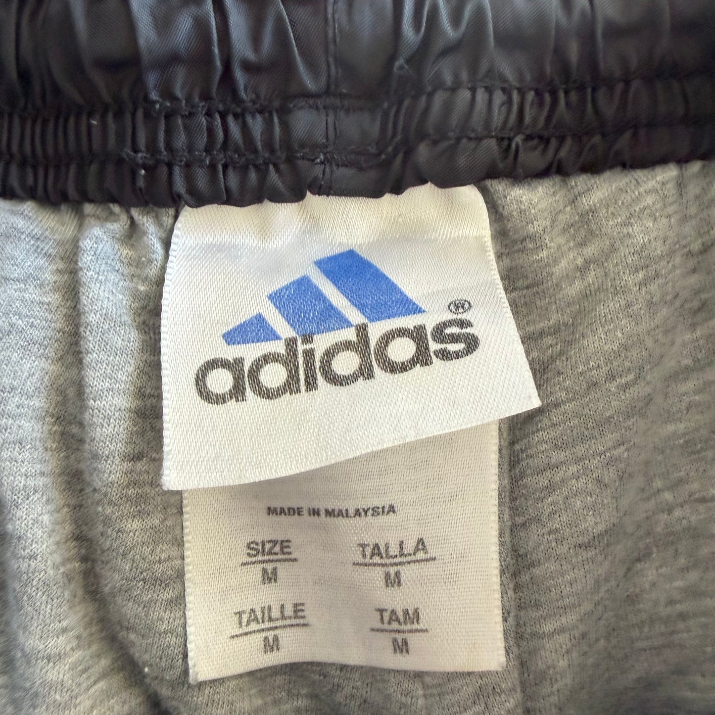 90s Adidas Three Stripe Wide Leg Track Pants - S