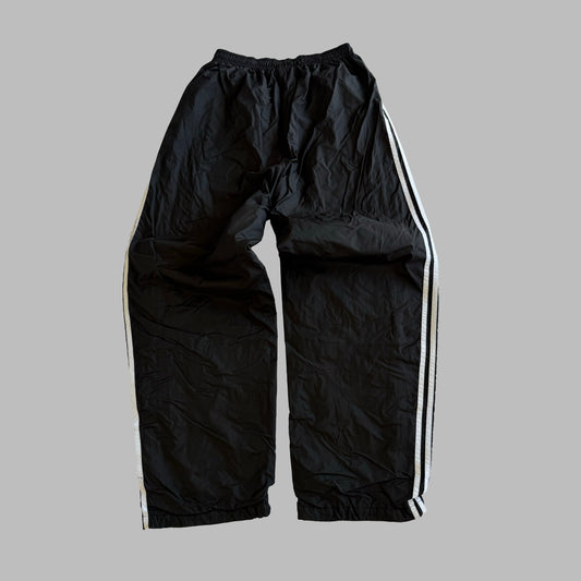 90s Adidas Three Stripe Wide Leg Track Pants - S