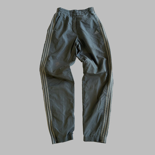 Y2K Adidas Three Stripe Baggy Track Pants - XXS
