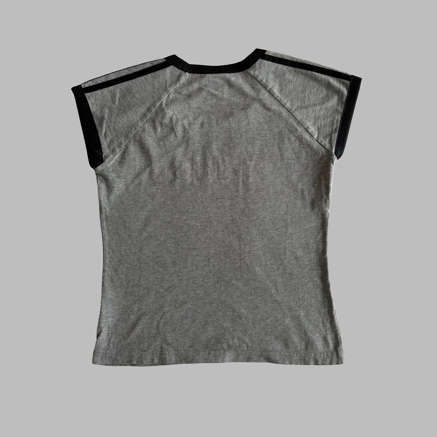 Y2K Adidas Spell Out Baby Tee - S/M