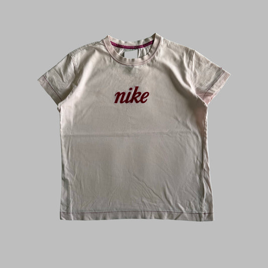Y2K Nike Spell Out Baby Tee - M/L