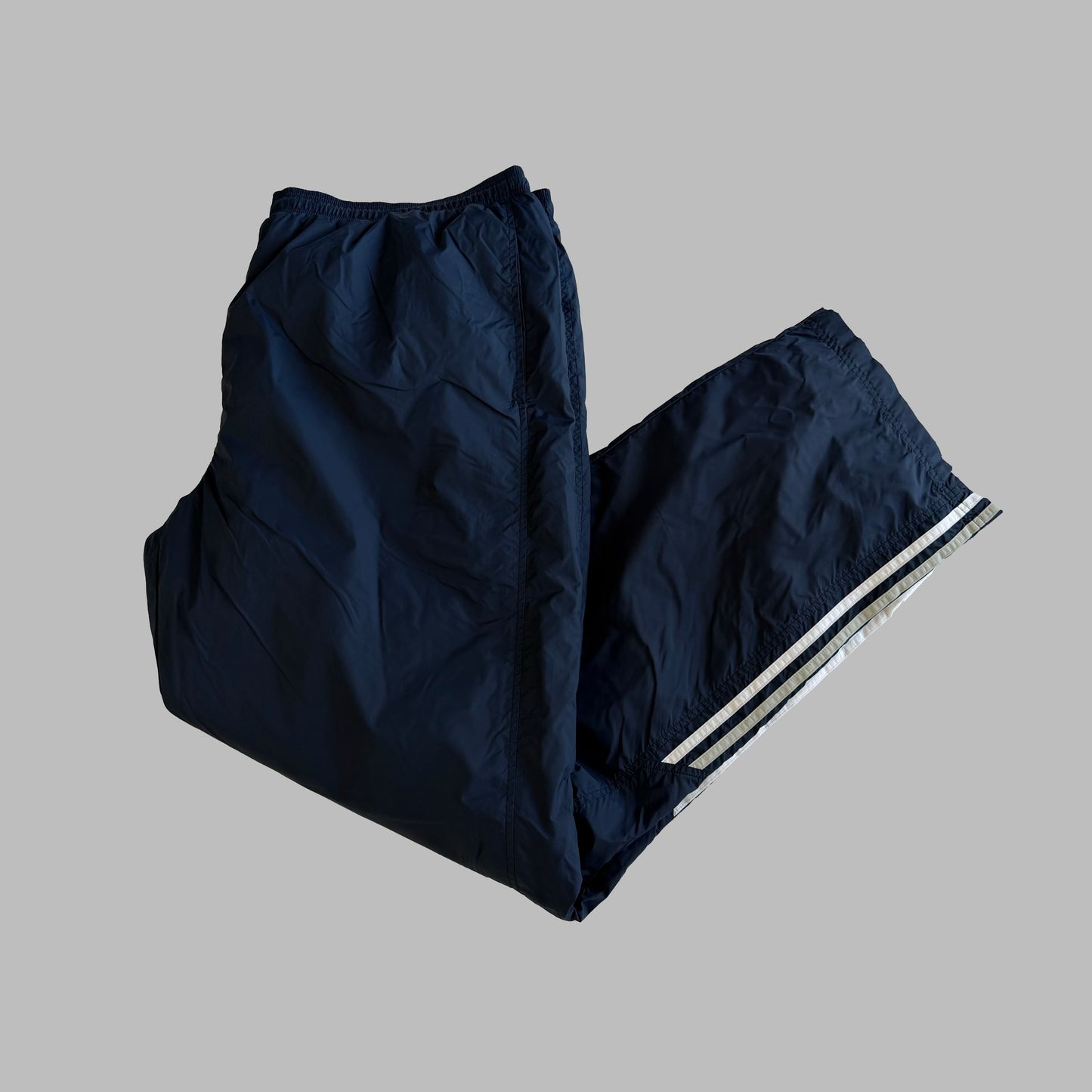 Y2K Adidas Three Stripe Baggy Track Pants - XXXL