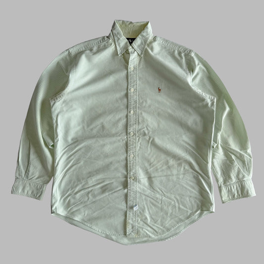 Ralph Lauren Striped Button Up Shirt - Large