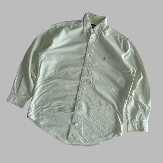 Ralph Lauren Striped Button Up Shirt - Large