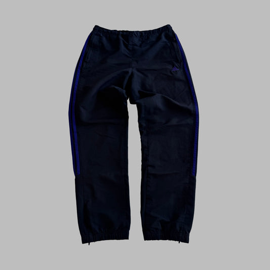 Y2K Adidas Three Stripe Baggy Track Pants - S