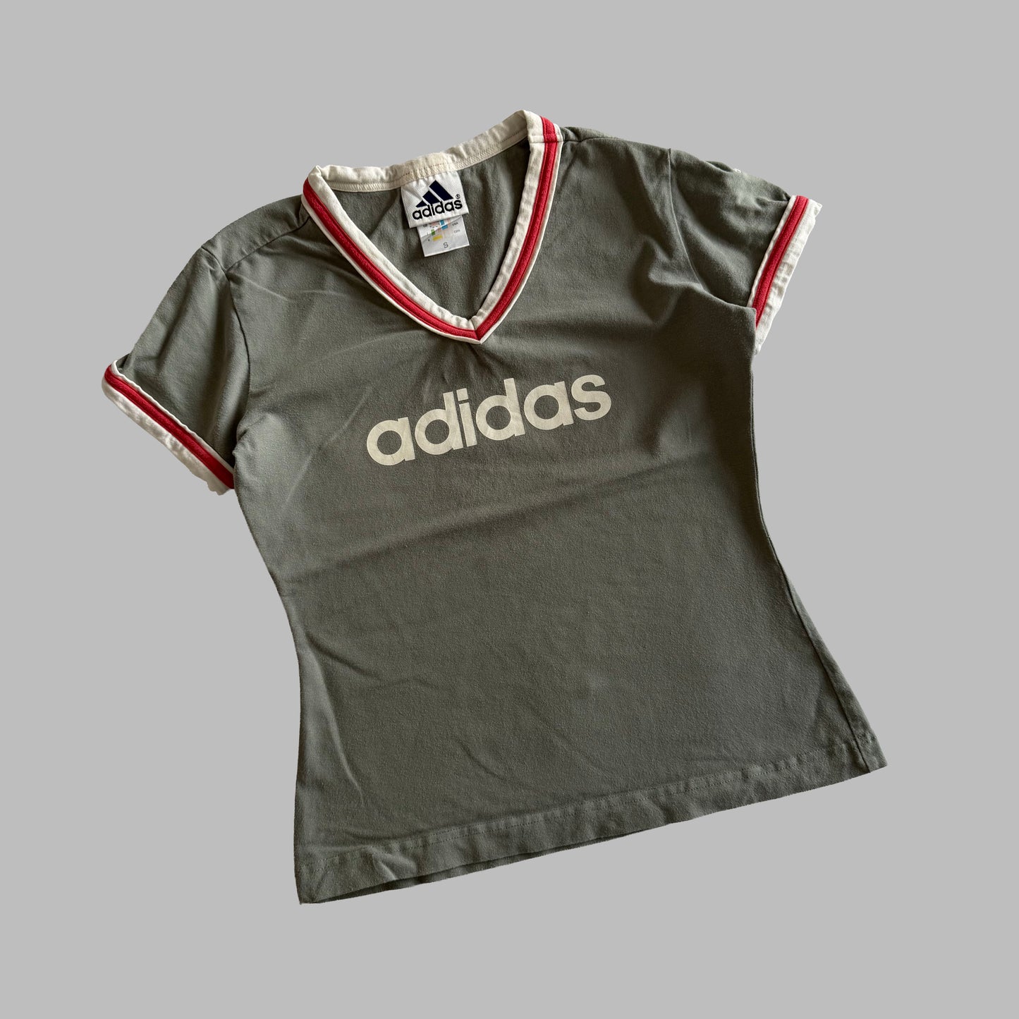 90s Adidas Synched Baby Tee - S