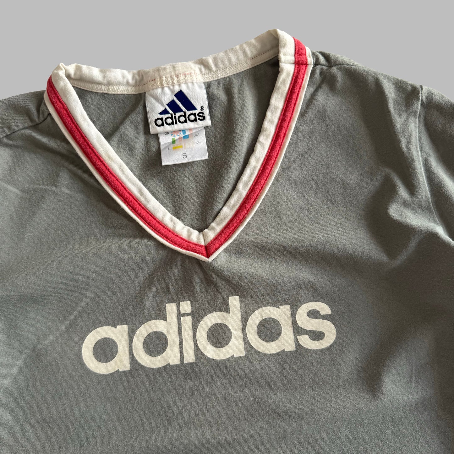 90s Adidas Synched Baby Tee - S