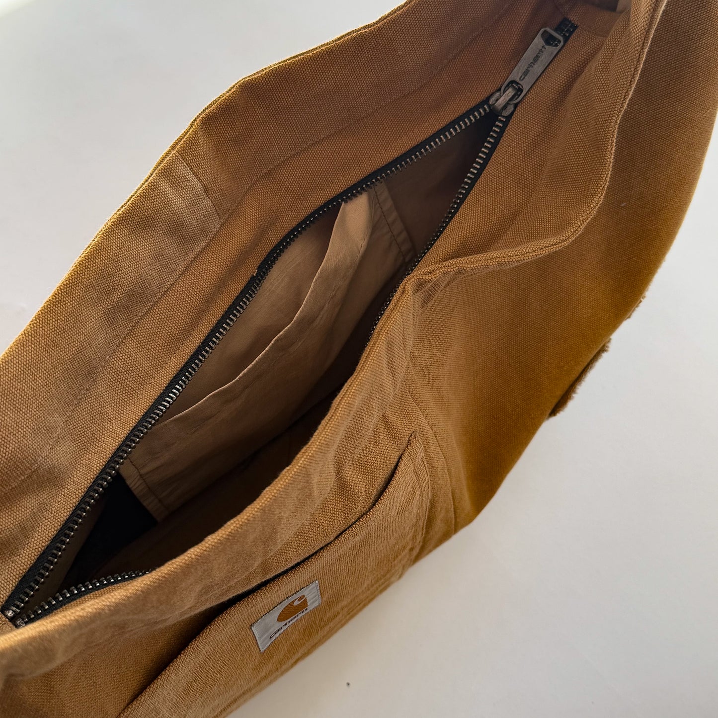Reworked Carhartt Racer Bag - Tan