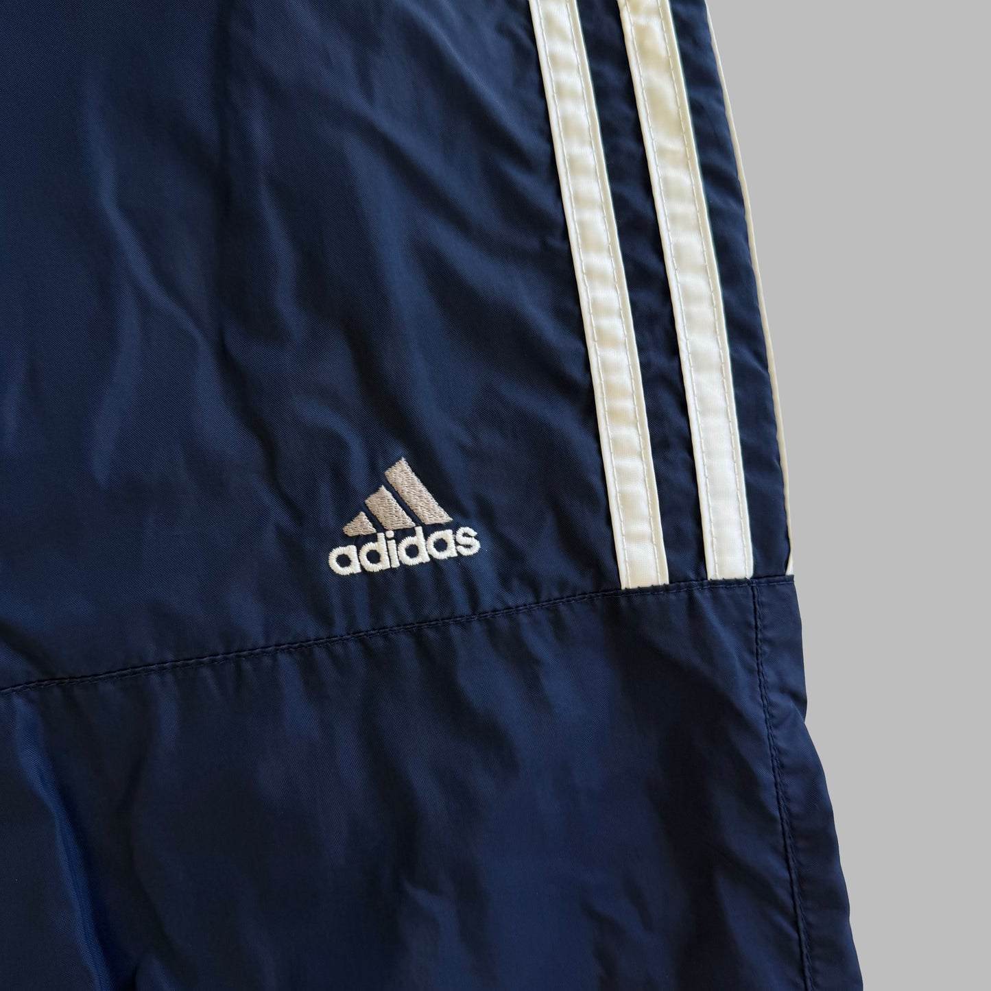 90s Adidas Three Stripe Baggy Track Pants - XL