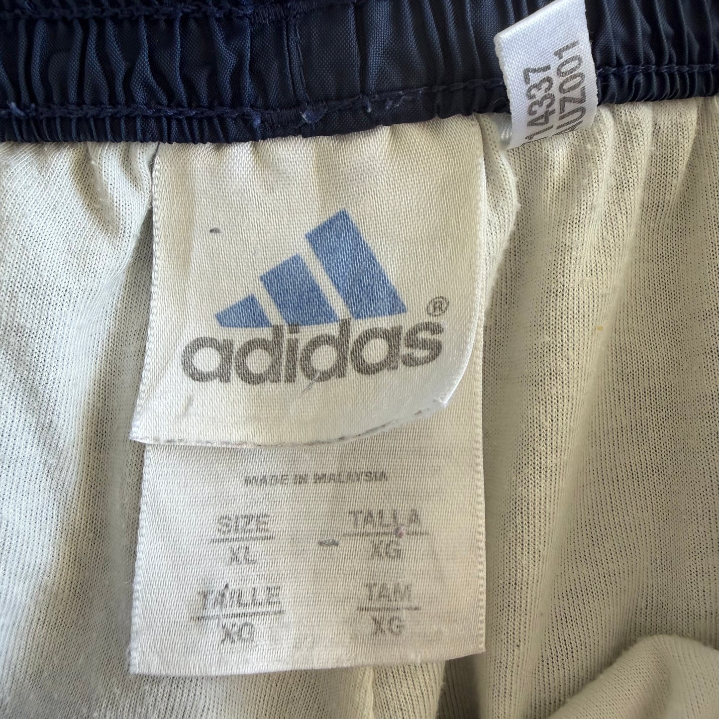 90s Adidas Three Stripe Baggy Track Pants - XL