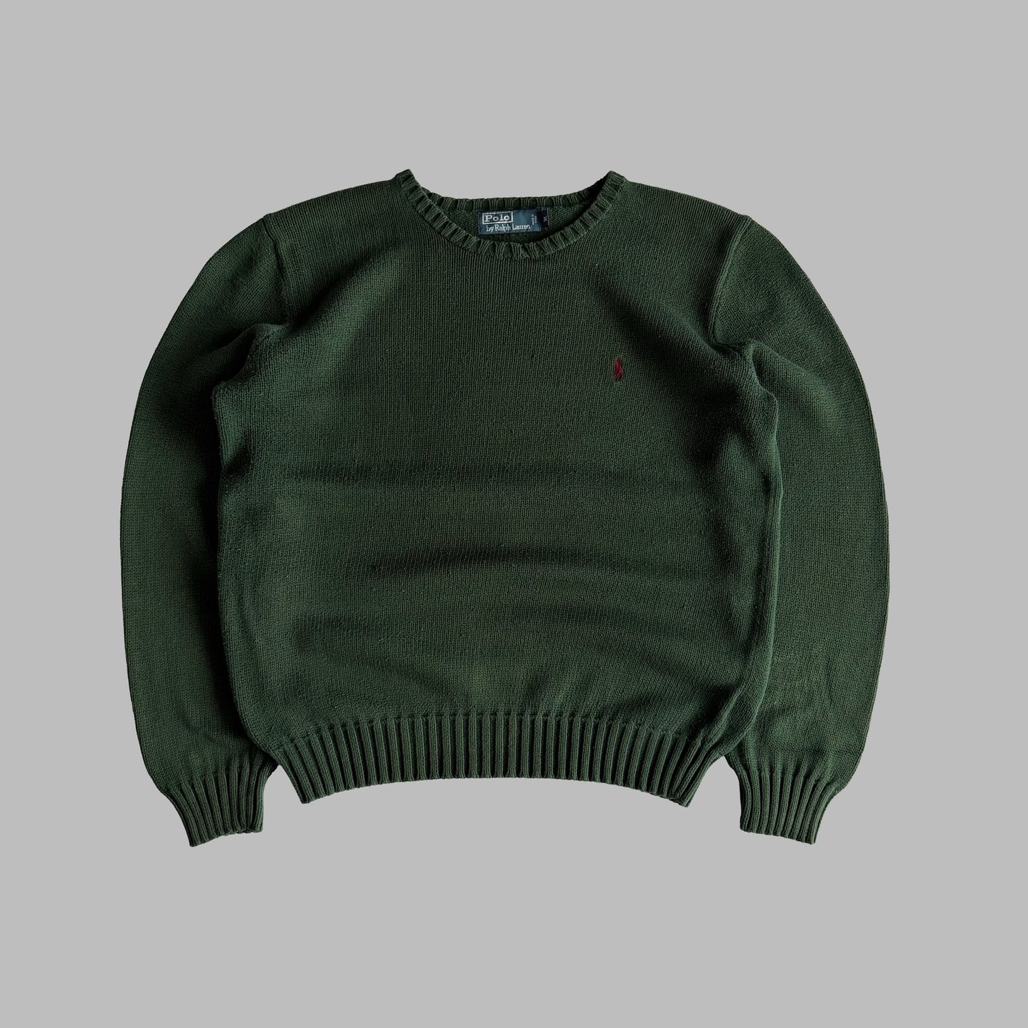 90s Polo Ralph Lauren Cotton Knit Sweater - M