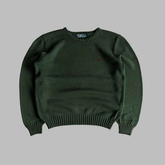 90s Polo Ralph Lauren Cotton Knit Sweater - M