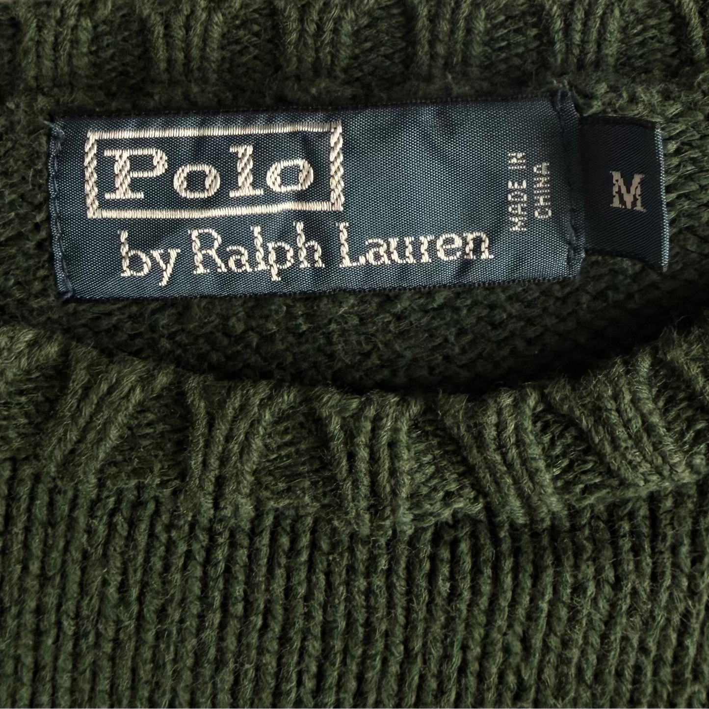 90s Polo Ralph Lauren Cotton Knit Sweater - M