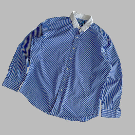 Ralph Lauren Striped Button Up Shirt - XL