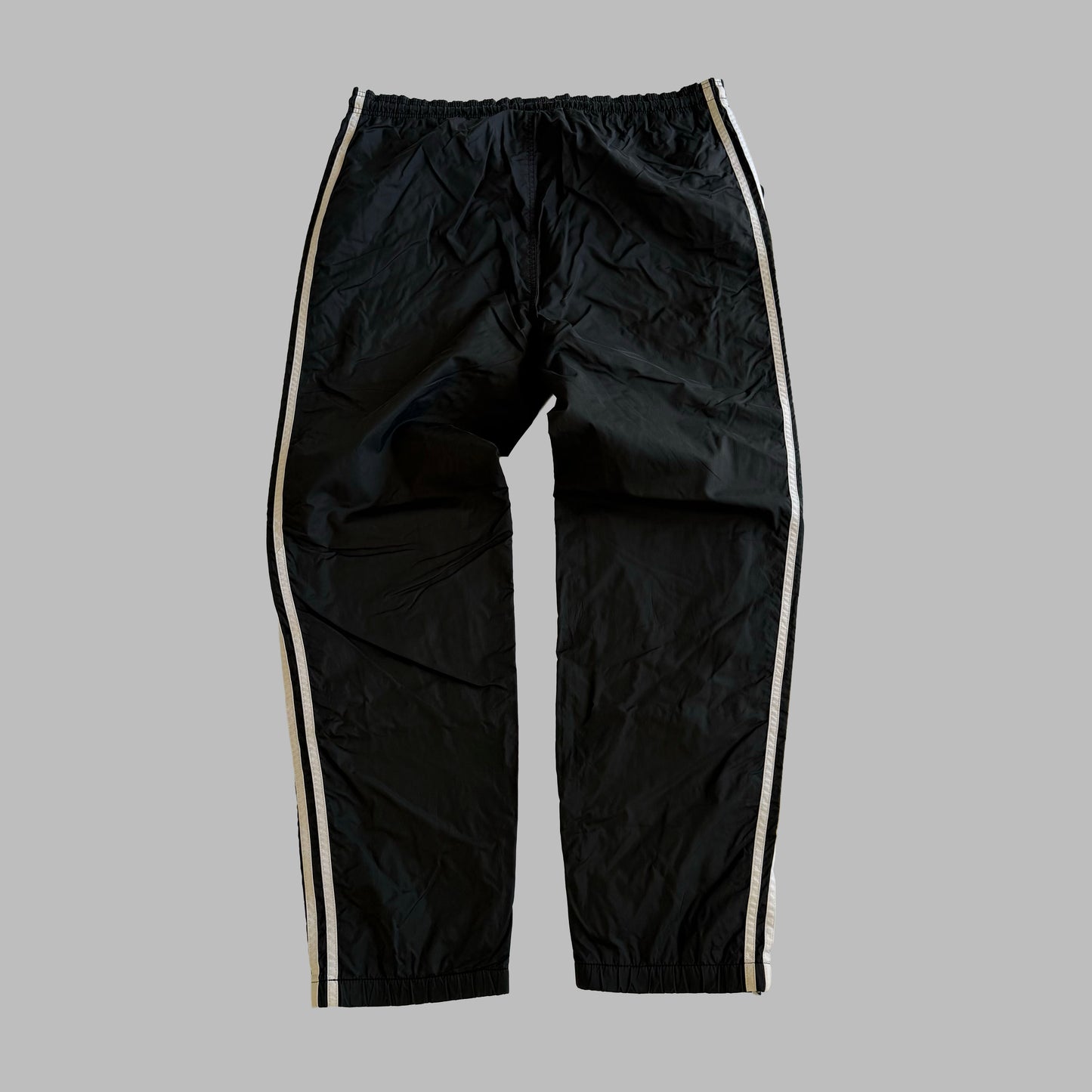 90s Adidas Three Stripe Baggy Track Pants - M