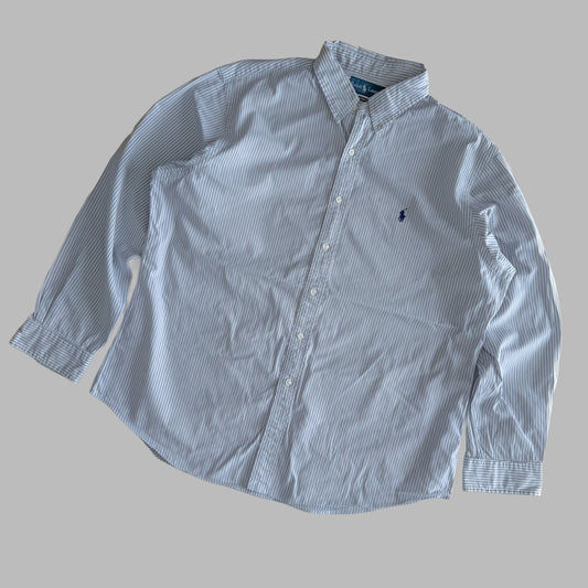 Ralph Lauren Striped Button Up Shirt - XL