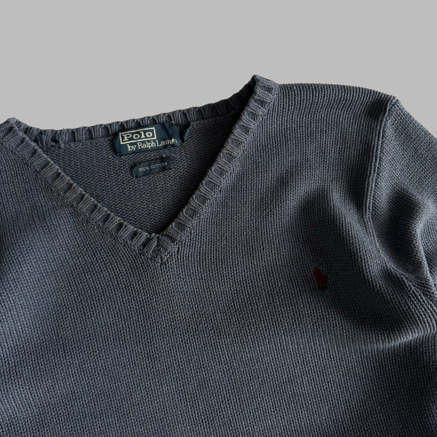 90s Polo Ralph Lauren Cotton Knit Sweater - M