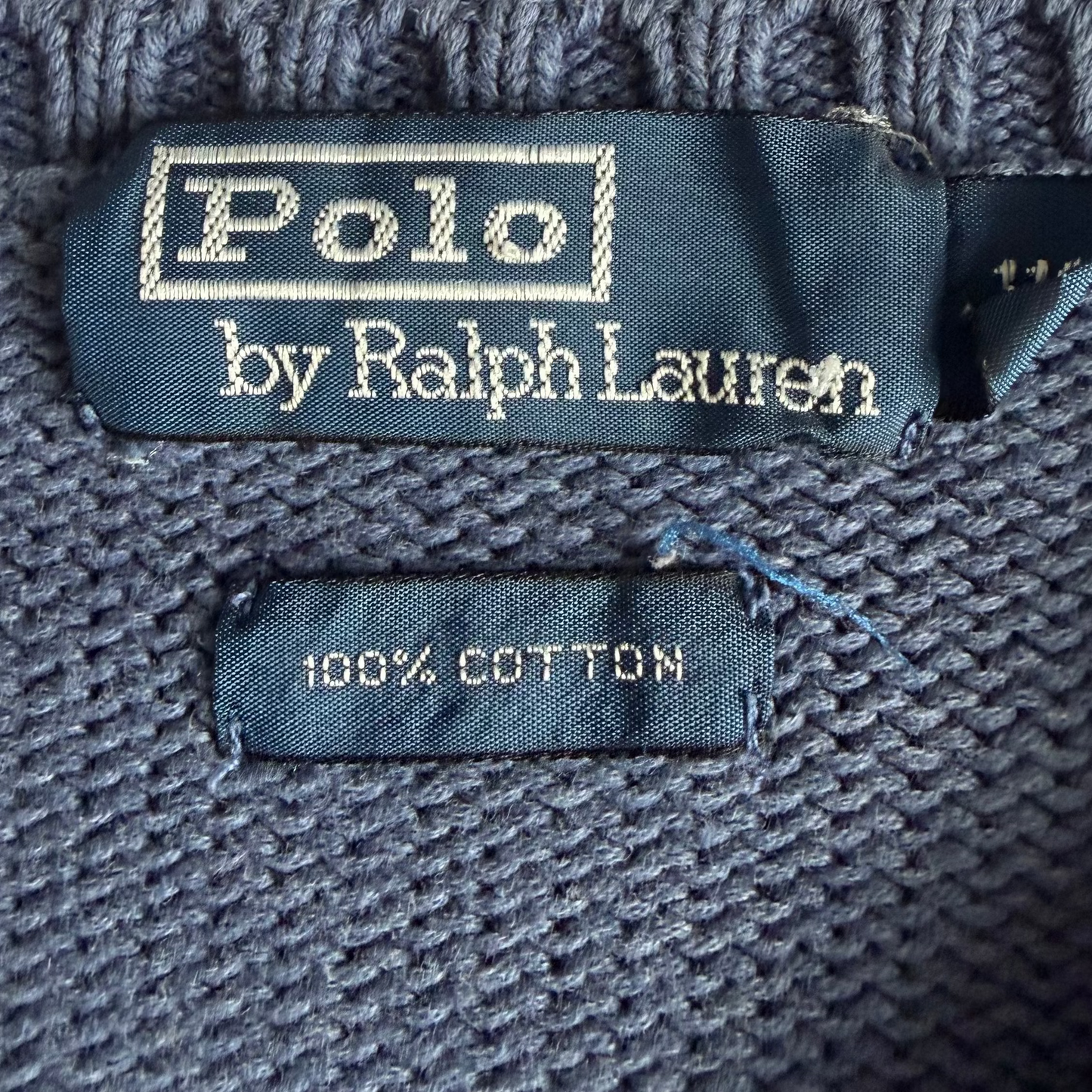 90s Polo Ralph Lauren Cotton Knit Sweater - M
