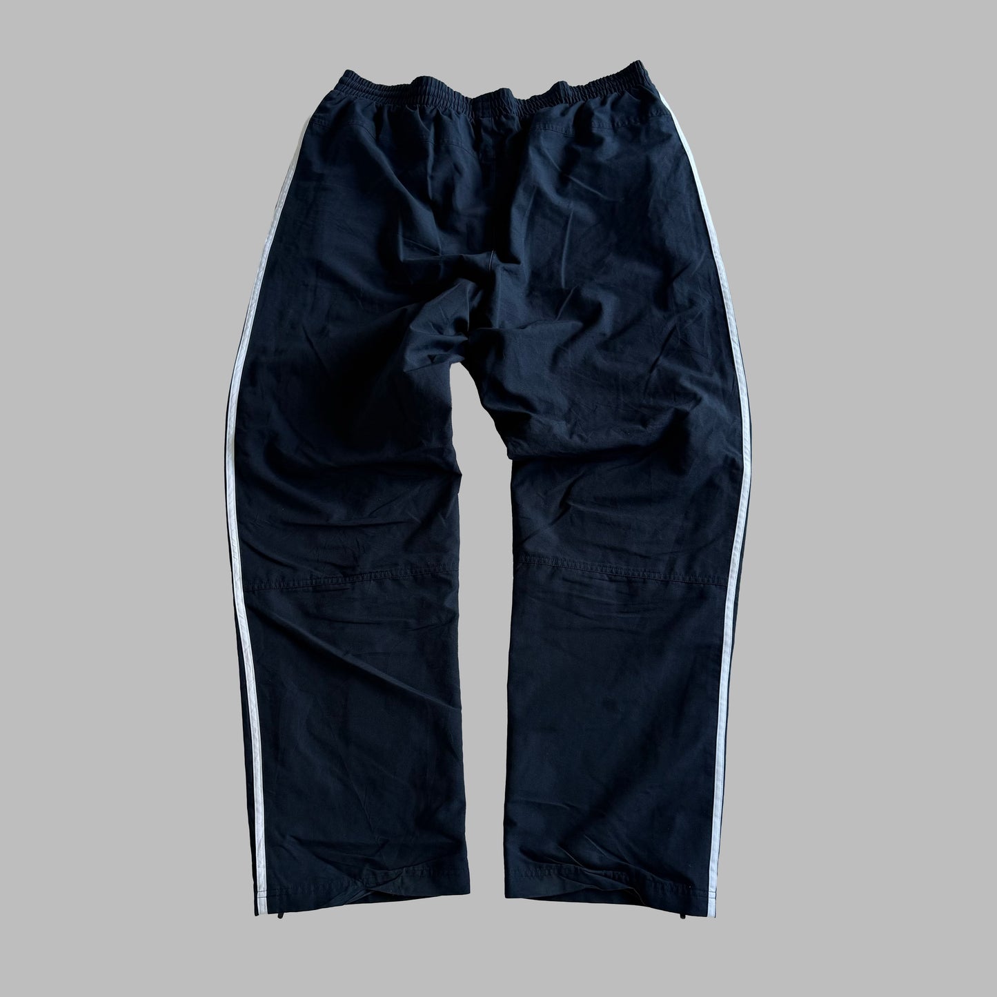 Y2K Adidas Three Stripe Baggy Track Pants - XL