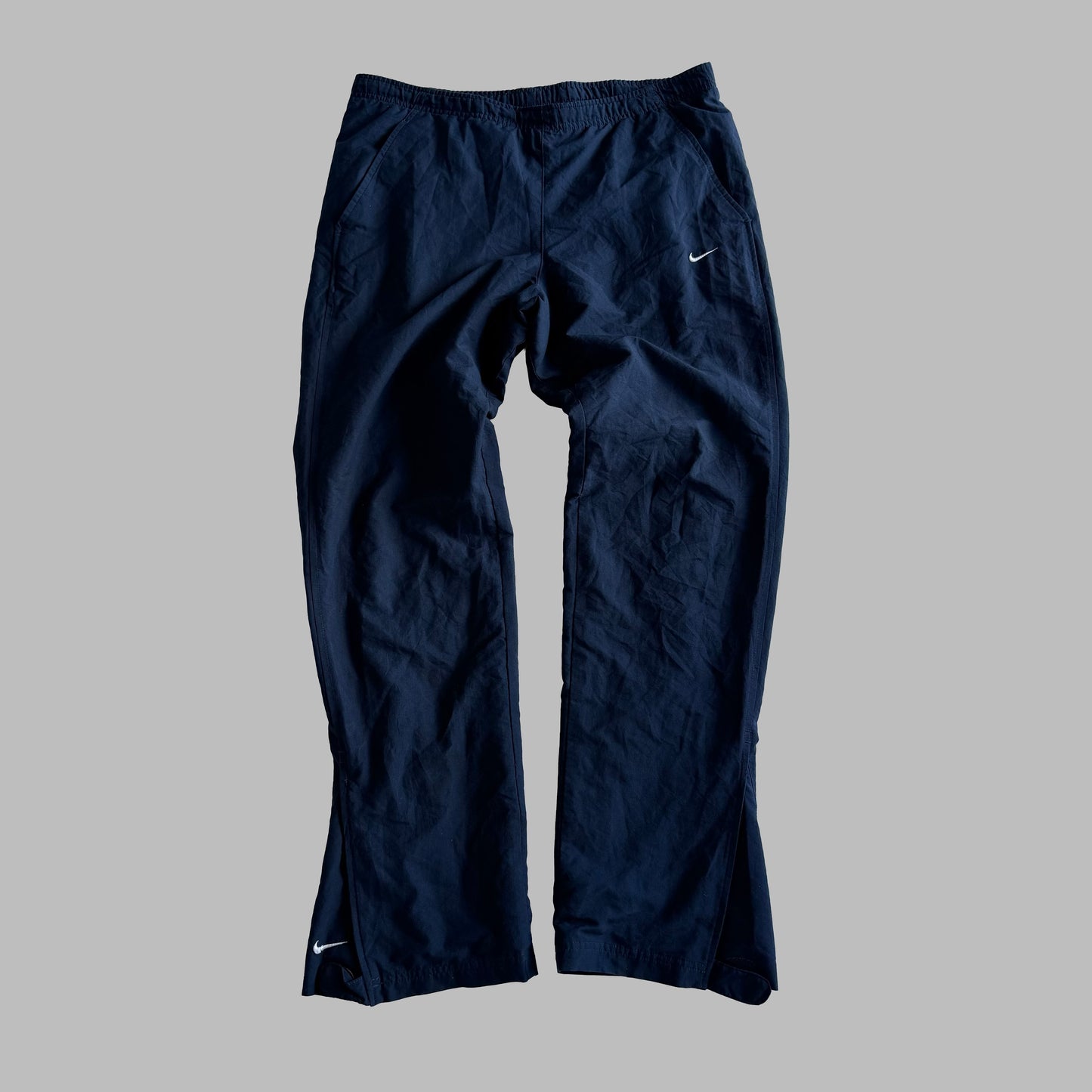 Y2K Nike Wide Leg Classic Track Pants - M