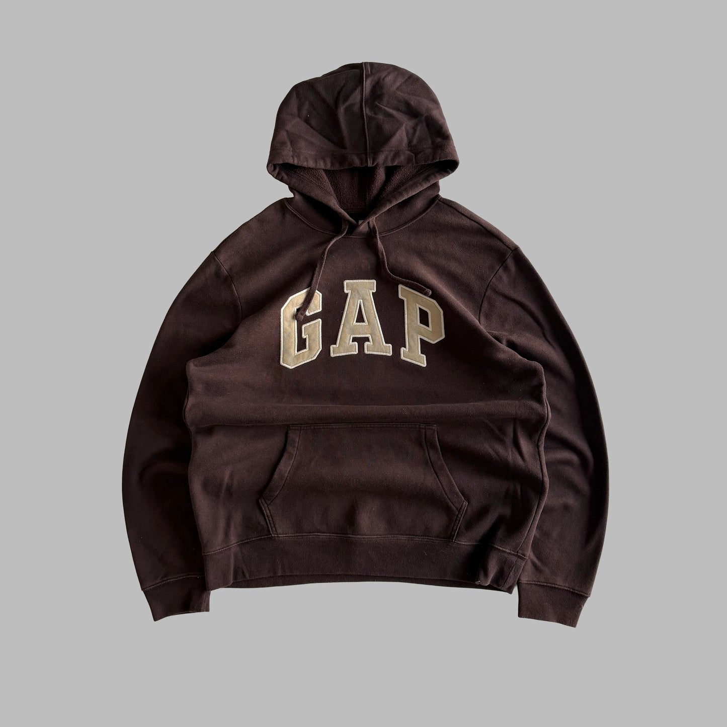 Y2K Brown Gap Hoodie - L