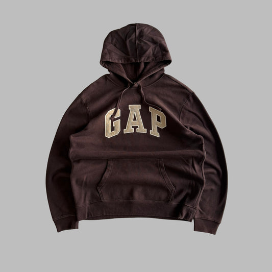 Y2K Brown Gap Hoodie - L