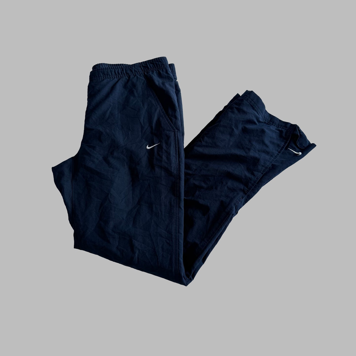 Y2K Nike Wide Leg Classic Track Pants - M