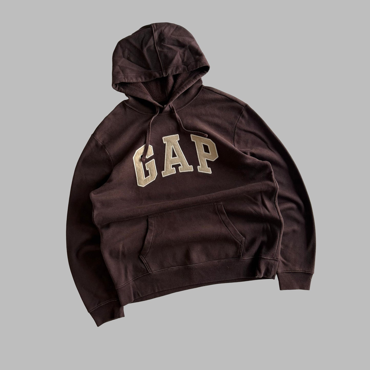 Y2K Brown Gap Hoodie - L