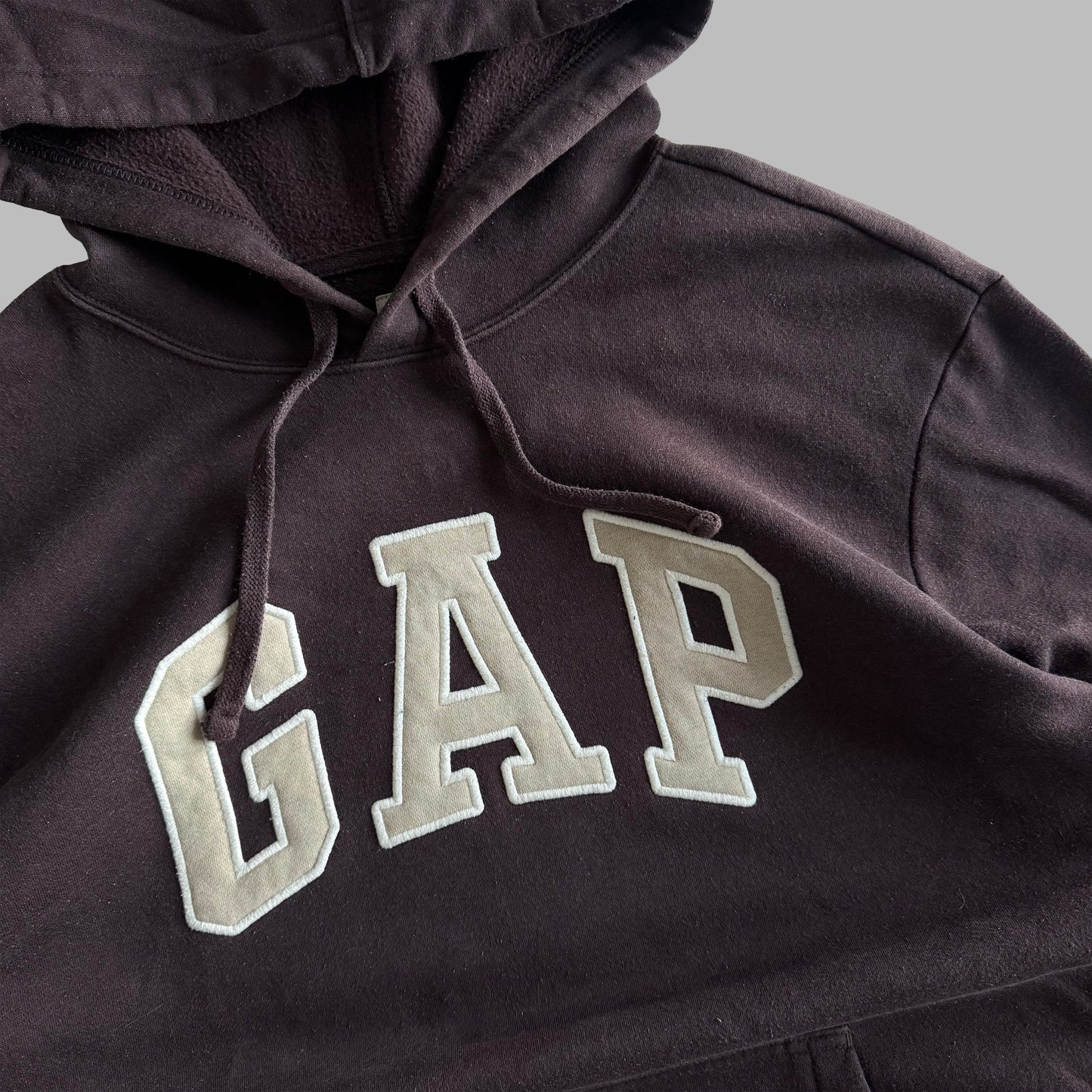 Y2K Brown Gap Hoodie - L