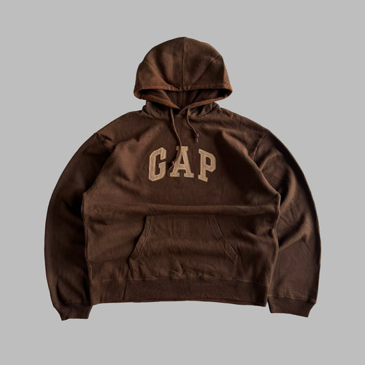 Y2K Brown Gap Hoodie - L