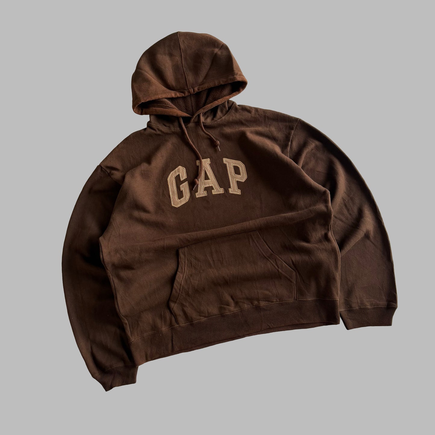 Y2K Brown Gap Hoodie - L