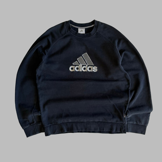 Y2K Adidas Embroidered Sweatshirt - L
