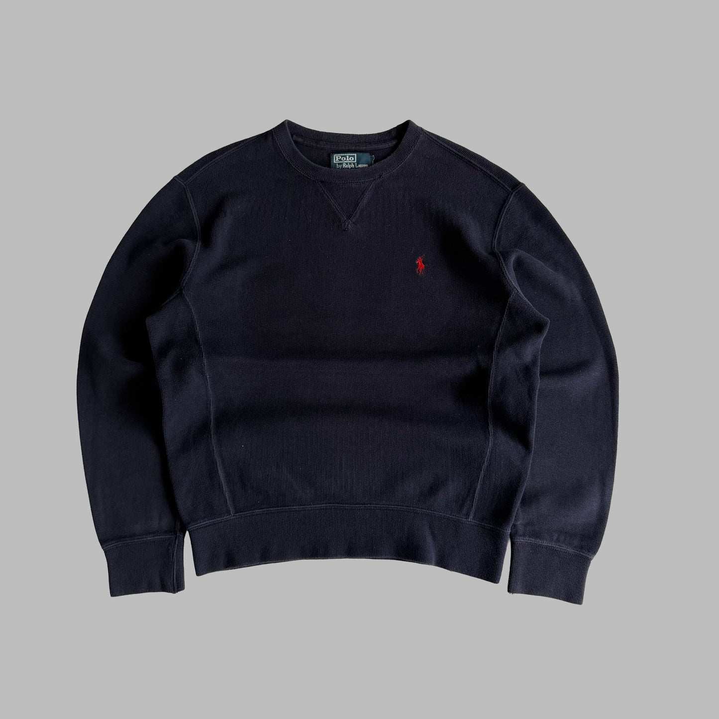 90s Polo Ralph Lauren Ribbed Knit Sweater - M