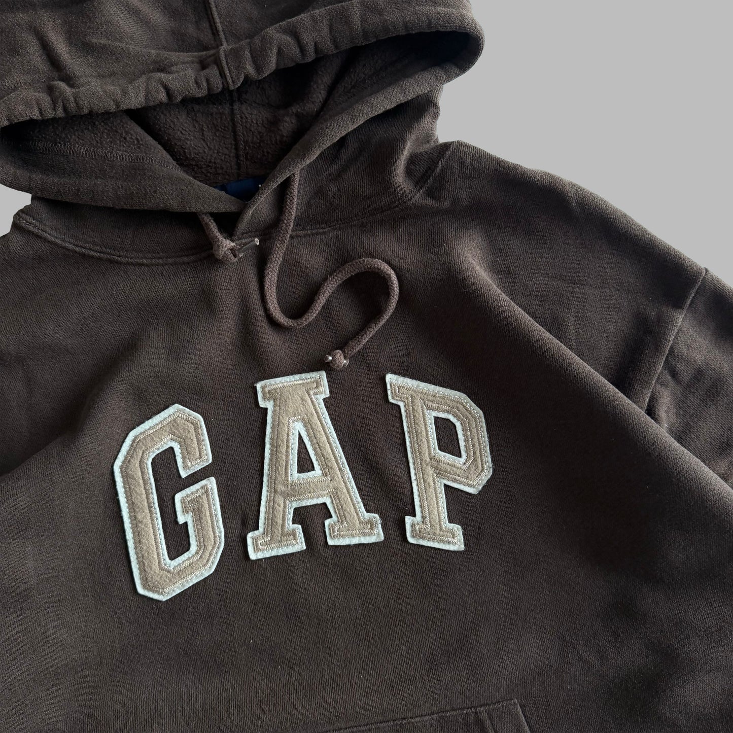 Y2K Brown Gap Hoodie - S