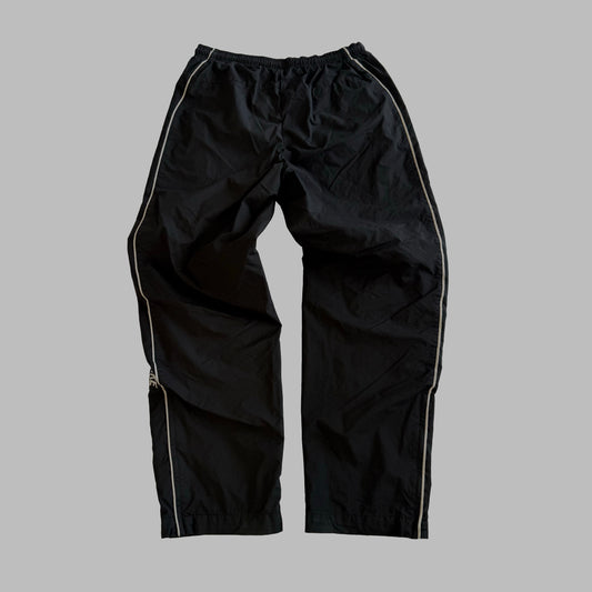 Y2K Nike Wide Leg Striped Track Pants - L