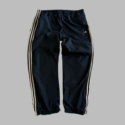Y2K Adidas Three Stripe Baggy Track Pants - XL