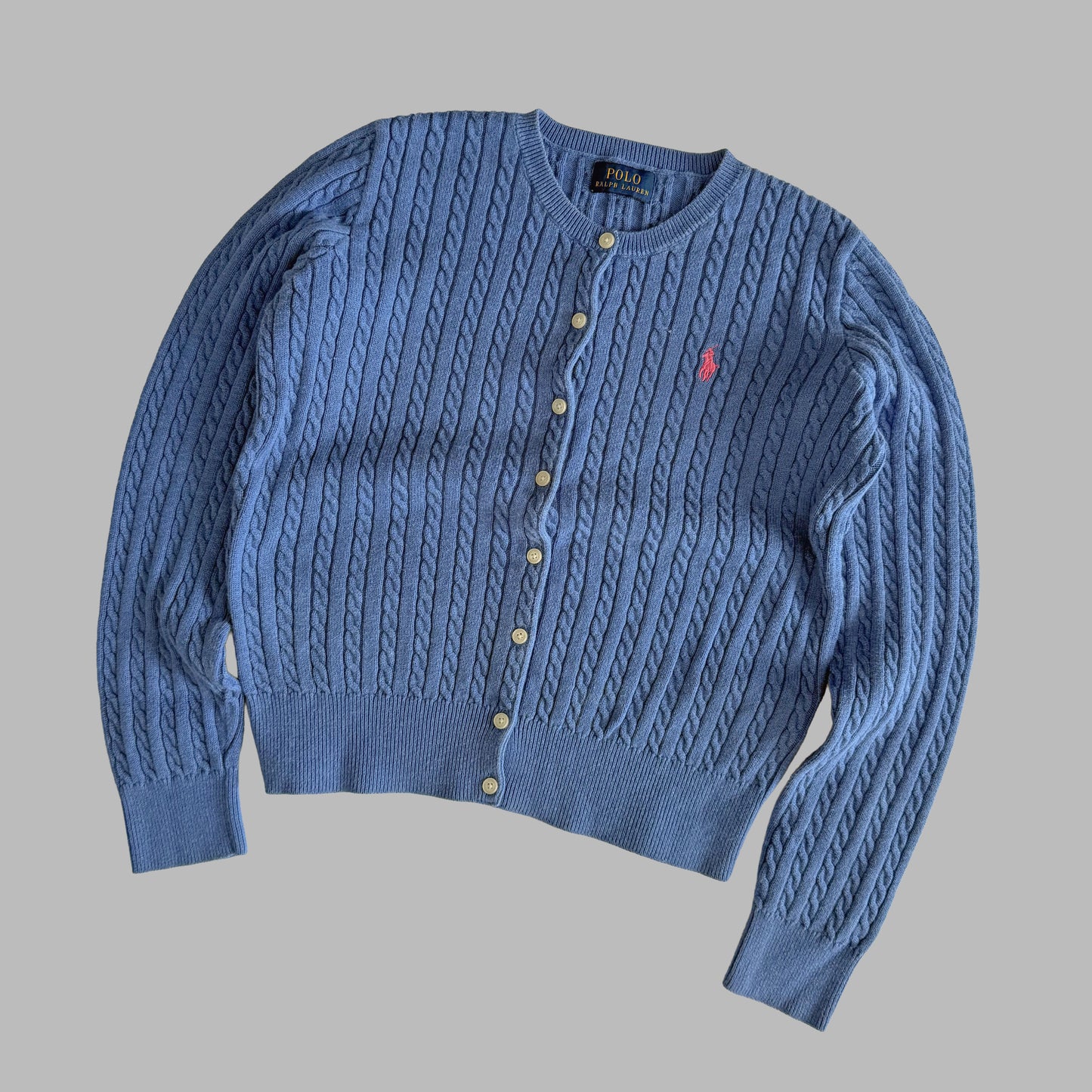 Ralph Lauren Cable Knit Cardigan - Small