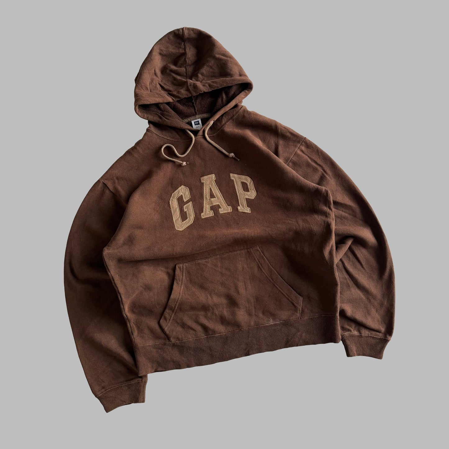 Y2K Brown Gap Hoodie - S
