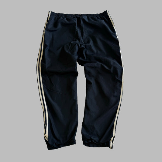 Y2K Adidas Three Stripe Baggy Track Pants - XL