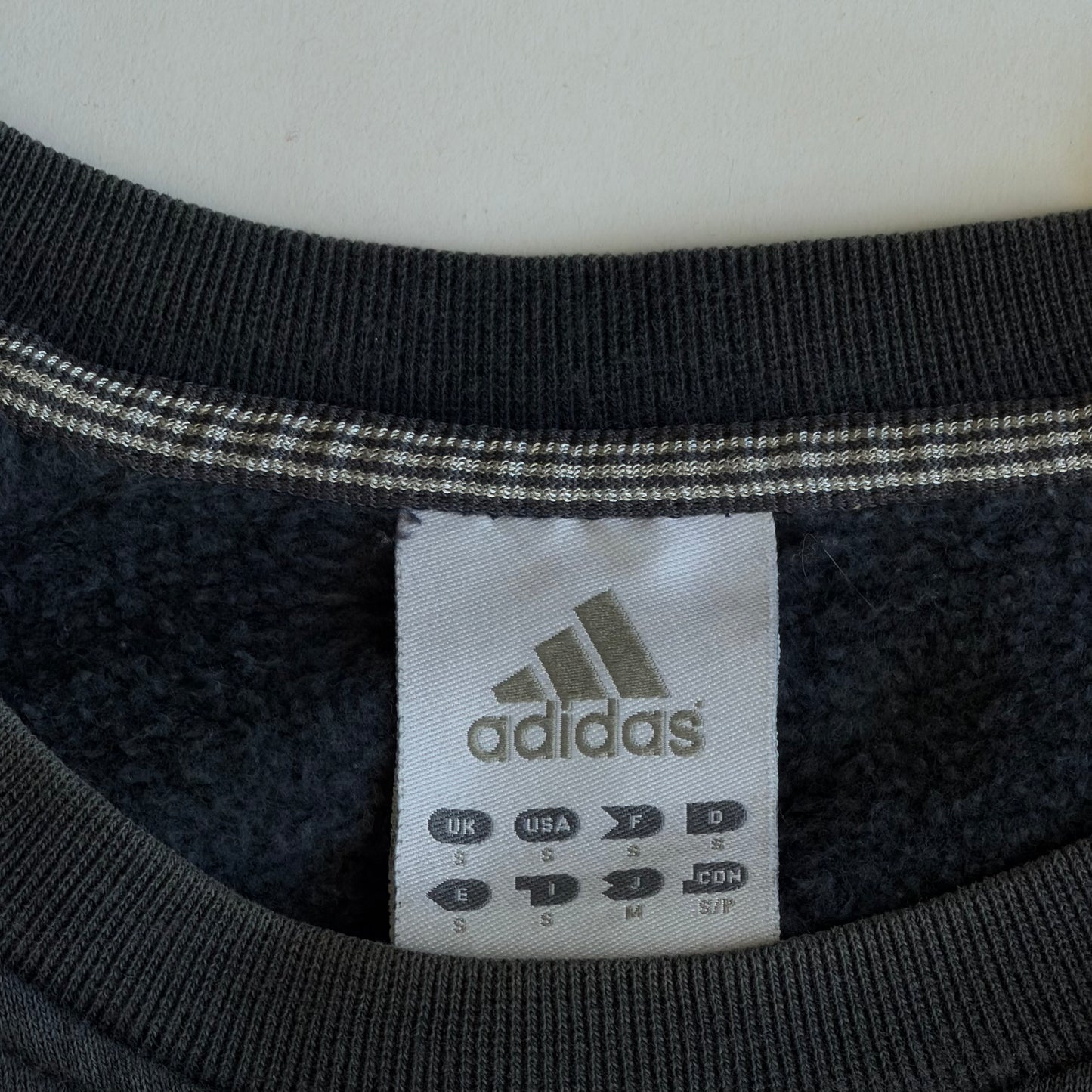 Y2K Adidas Embroidered Sweatshirt - S