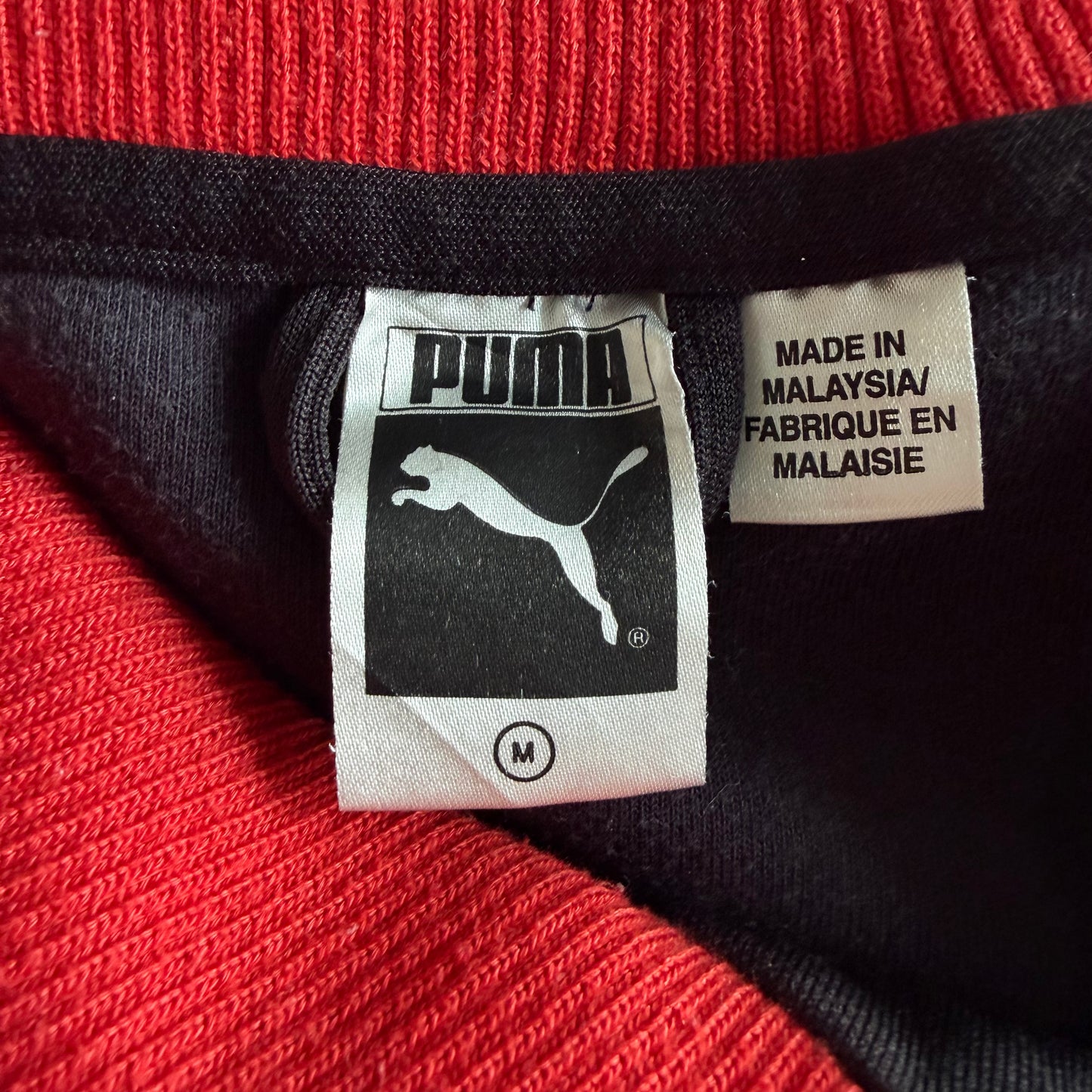 Y2K Puma Asymmetrical Funnel Neck Track Jacket - S/M