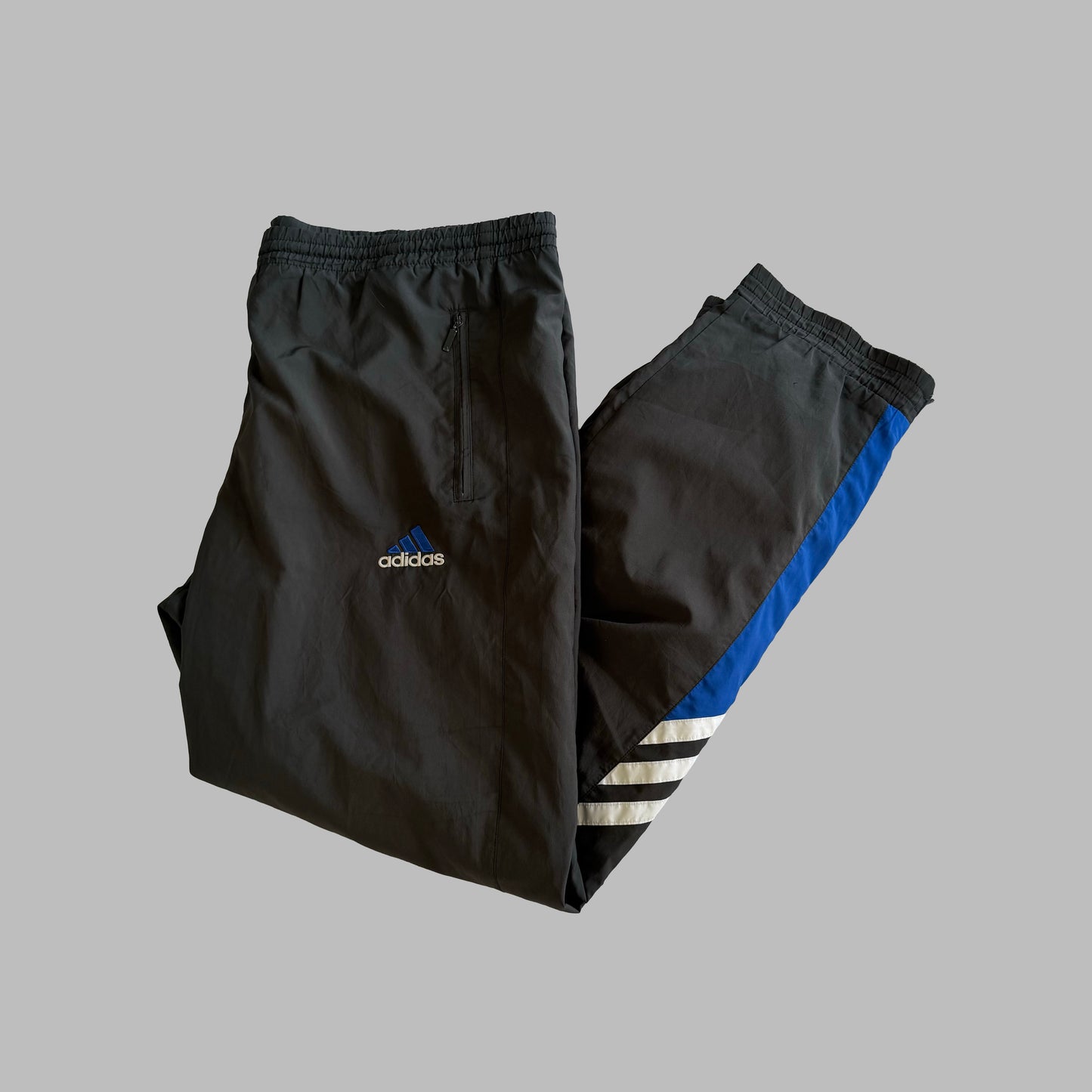 90s Adidas Striped Baggy Track Pants - XL